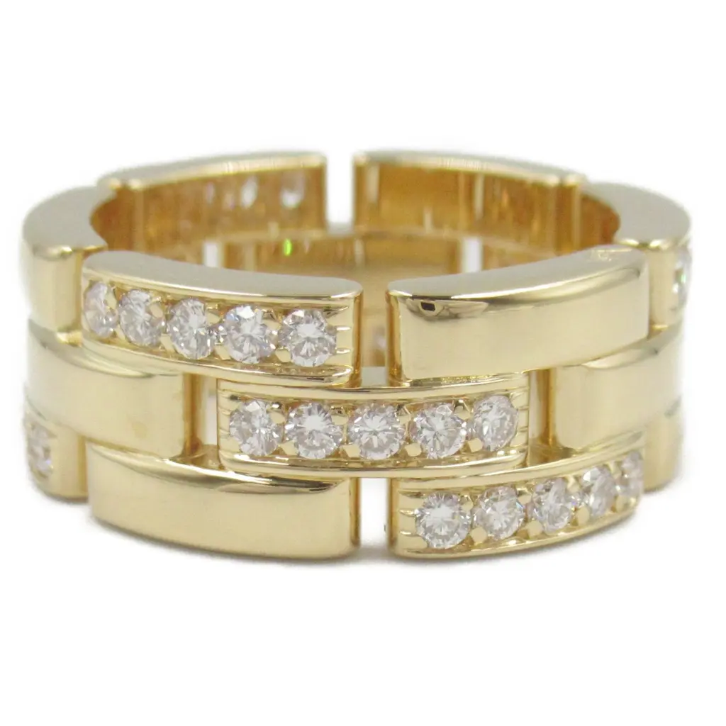 까르띠에 마이용 팬더 하프 다이아몬드 반지 18K 옐로우 골드 다이아몬드 클리어 - 중고명품 수선, 쇼핑, 판매 | 당신이 원하던  럭셔리를 지구 최저가로