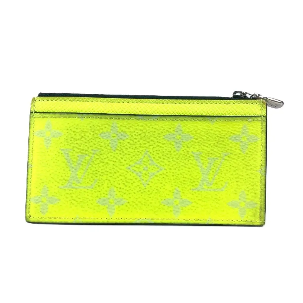 루이비통 타이가 라마 코인 카드 홀더 월렛 프래그먼트 케이스 퍼스 가죽 모노그램 캔버스 옐로우 - 중고명품 수선, 쇼핑, 판매 |  당신이 원하던 럭셔리를 지구 최저가로