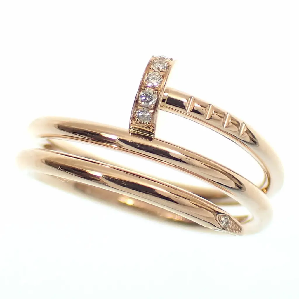 까르띠에 쥬스트 앙 클루 더블 반지 18K 옐로우 골드 다이아몬드 0.08캐럿 53호 - 중고명품 수선, 쇼핑, 판매 | 당신이 원하던  럭셔리를 지구 최저가로